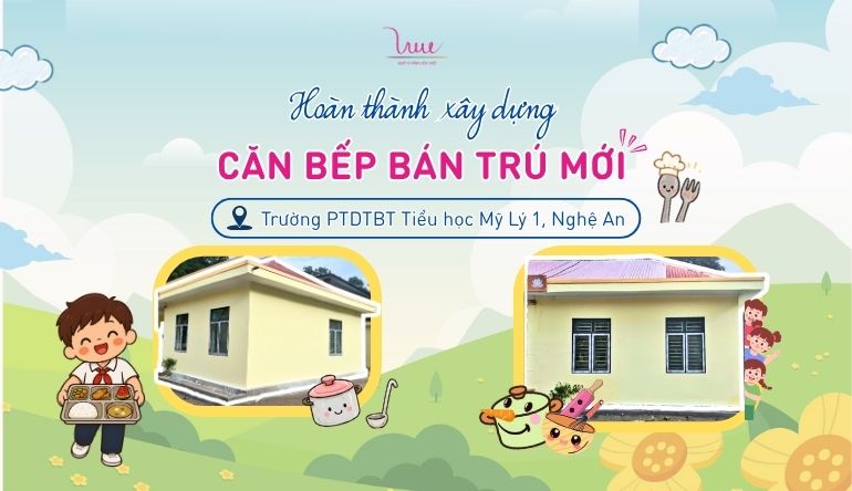 Hoàn thành xây dựng công trình bếp ăn bán trú tại Trường PTDTBT Tiểu học Mỹ Lý 1